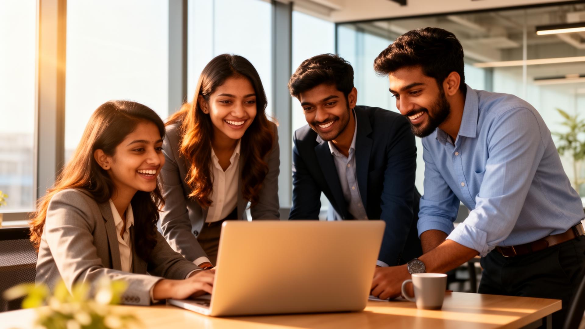 Cohort of Indian learners during a live Oracle Fusion class